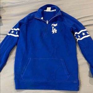 Victoria secret pink Dodgers sweater